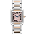 Cartier Tank Francaise Steel Rose Gold Silver Pink Dial Ladies Watch 2384 Cartier Tank Francaise Steel Rose Gold Silver Pink Dial Ladies Watch 2384