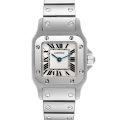 Cartier Santos Galbee Small Silver Dial Steel Ladies Watch W20056D6