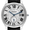 Cartier Drive Silver Dial Steel Mens Watch WSNM0004 Box Papers