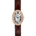 Cartier Baignoire 18K Rose Gold Diamond Ladies Watch WB520028 Box Papers