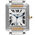 Cartier Tank Francaise Large Automatic Steel Yellow Gold Mens Watch W51005Q4