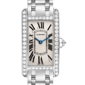 Cartier Tank Americaine White Gold Diamond Ladies Watch WB7018L1