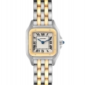 Cartier Panthere Steel Yellow Gold Two Row Ladies Watch W25029B6 Box Papers