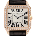 Cartier Santos Dumont Rose Gold Silver Dial Mens Watch WH100351 Cartier Santos Dumont Rose Gold Silver Dial Mens Watch WH100351