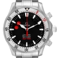 Omega Seamaster Apnea Jacques Mayol Black Dial Steel Mens Watch 2595.50.00 Card