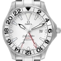 Omega Seamaster 300M GMT White Wave Dial Mens Watch 2538.20.00 Box Card