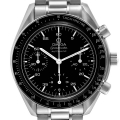 Omega Speedmaster Reduced Hesalite Chronograph Steel Mens Watch 3510.50.00 Card
