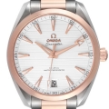 Omega Aqua Terra 41 Steel Rose Gold Mens Watch 220.20.41.21.02.001 Box Card Omega Aqua Terra 41 Steel Rose Gold Mens Watch 220.20.41.21.02.001 Box Card