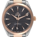 Omega Aqua Terra 41 Steel Rose Gold Mens Watch 220.20.41.21.06.001 Box Card