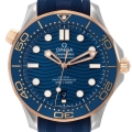Omega Seamaster Diver 300M Steel Rose Gold Watch 210.22.42.20.03.002 Box Card