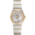 Omega Constellation Steel Yellow Gold Diamond Ladies Watch 123.25.24.60.52.001