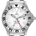 Omega Seamaster Diver 300M GMT Great White Dial Mens Watch 2538.20.00