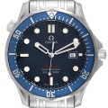 Omega Seamaster Bond 300M Blue Wave Dial Mens Watch 2221.80.00