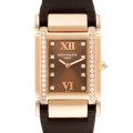 Patek Philippe Twenty-4 Rose Gold Brown Diamond Dial Ladies Watch 4920R