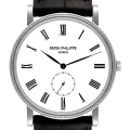 Patek Philippe Calatrava 18k White Gold White Dial Mens Watch 5116
