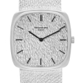 Patek Philippe 18k White Gold Silver Dial Vintage Mens Watch 3666