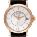 Patek Philippe Calatrava 18k Rose Gold Silver Dial Mens Watch 5153R