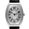 Patek Philippe Gondolo Platinum Black Strap Mens Watch 5098