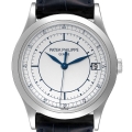 Patek Philippe Calatrava White Gold Silver Dial Automatic Mens Watch 5296