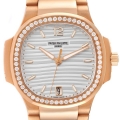 Patek Philippe Nautilus Midsize Rose Gold Diamond Mens Watch 7118 Box Papers Patek Philippe Nautilus Midsize Rose Gold Diamond Mens Watch 7118 Box Papers