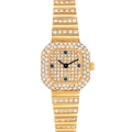 Patek Philippe Yellow Gold Diamond Sapphire Vintage Ladies Watch 4628