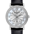 Patek Philippe Calatrava White Gold Mother of Pearl Diamond Ladies Watch 4959