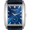 Patek Philippe Gondolo Small Seconds White Gold Blue Dial Mens Watch 5124 Papers Patek Philippe Gondolo Small Seconds White Gold Blue Dial Mens Watch 5124 Papers