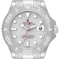 Rolex Yachtmaster Steel Platinum Dial Platinum Bezel Mens Watch 16622