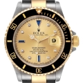 Rolex Submariner Steel Yellow Gold Diamond Sapphire Serti Dial Mens Watch 16613 Rolex Submariner Steel Yellow Gold Diamond Sapphire Serti Dial Mens Watch 16613