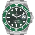 Rolex Submariner Hulk Green Dial Bezel Steel Mens Watch 116610LV Box Card