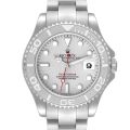 Rolex Yachtmaster 35 Midsize Steel Platinum Mens Watch 168622