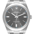 Rolex Oyster Perpetual 39 Rhodium Dial Steel Mens Watch 114300