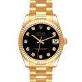 Rolex Datejust President Midsize Yellow Gold Diamond Dial Ladies Watch 178278 Rolex Datejust President Midsize Yellow Gold Diamond Dial Ladies Watch 178278