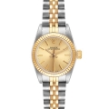 Rolex Oyster Perpetual Steel Yellow Gold Champagne Dial Ladies Watch 67193