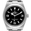 Rolex Explorer I Black Dial Stainless Steel Mens Watch 124270 Unworn
