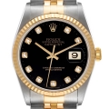 Rolex Datejust Stainless Steel Yellow Gold Mens Watch 16233
