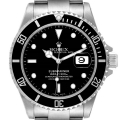 Rolex Submariner Date 40mm Black Dial Steel Mens Watch 16610