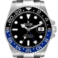Rolex GMT Master II Black Blue Batman Bezel Steel Mens Watch 126710 Unworn