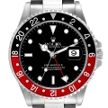 Rolex GMT Master II Black Red Coke Bezel Steel Mens Watch 16710 Box Papers