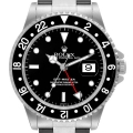 Rolex GMT Master Black Bezel Automatic Steel Mens Watch 16700