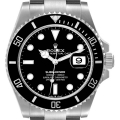 Rolex Submariner Black Dial Ceramic Bezel Steel Mens Watch 126610 Box Card