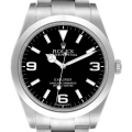 Rolex Explorer I 39mm Luminous Numerals Steel Mens Watch 214270 Box Card