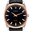 Rolex Cellini Danaos White Gold Rose Gold Black Dial Mens Watch 4243