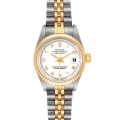Rolex Datejust Steel Yellow Gold Fluted Bezel Ladies Watch 69173