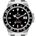 Rolex GMT Master Black Bezel Automatic Steel Mens Watch 16700 Box Papers