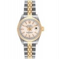 Rolex Datejust Steel Yellow Gold Ivory Anniversary Dial Ladies Watch 69173