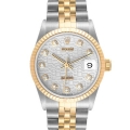 Rolex Datejust Midsize Steel Yellow Gold Diamond Dial Ladies Watch 68273
