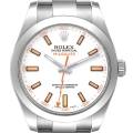 Rolex Milgauss White Dial Stainless Steel Mens Watch 116400V Box Card
