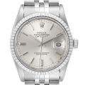 Rolex Datejust Silver Dial Vintage Steel Mens Watch 16030 Rolex Datejust Silver Dial Vintage Steel Mens Watch 16030