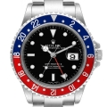 Rolex GMT Master II Pepsi Red and Blue Bezel Steel Mens Watch 16710